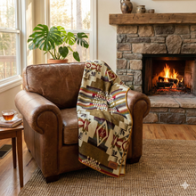 Load image into Gallery viewer, Andean Alpaca Wool Blanket - Sandstone