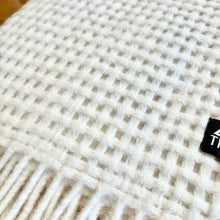 Load image into Gallery viewer, Waffle Weave Alpaca Blanket – Cream