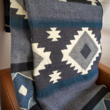 Load image into Gallery viewer, Andean Alpaca Wool Blanket - Midnight