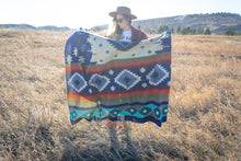 Load image into Gallery viewer, Andean Alpaca Wool Blanket - Ocean Breeze