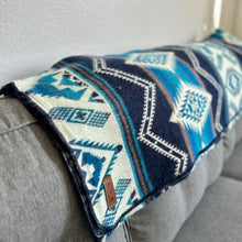 Load image into Gallery viewer, Andean Alpaca Wool Blanket - Cobalt Blue