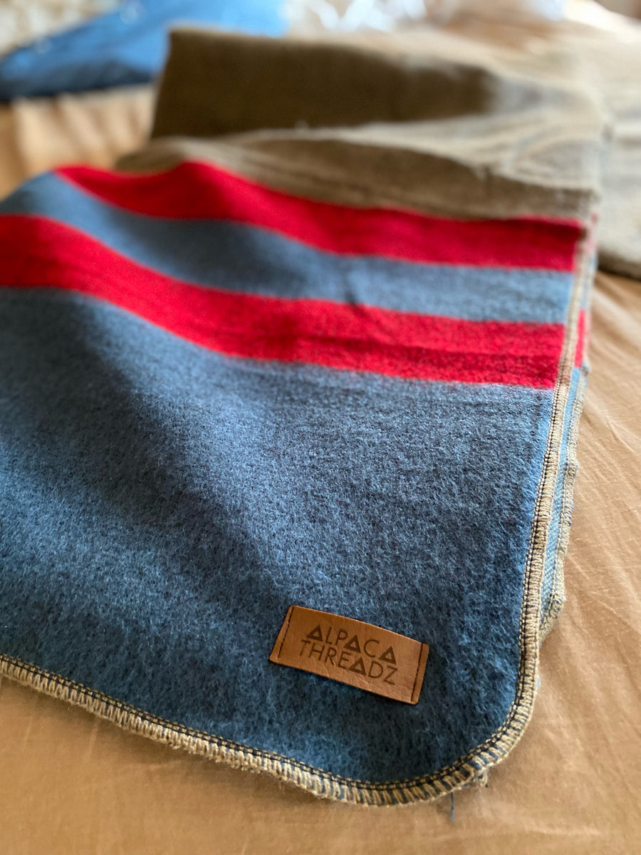 Andean Alpaca Wool Blanket Extra Thick Alpaca Threadz