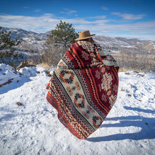 Load image into Gallery viewer, Andean Alpaca Wool Blanket - Wildfire