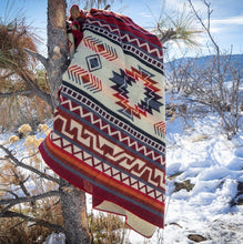 Load image into Gallery viewer, Andean Alpaca Wool Blanket - Wildfire