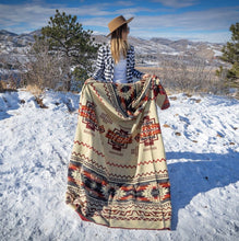 Load image into Gallery viewer, Andean Alpaca Wool Blanket - Wildfire
