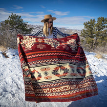 Load image into Gallery viewer, Andean Alpaca Wool Blanket - Wildfire