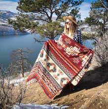 Load image into Gallery viewer, Andean Alpaca Wool Blanket - Wildfire