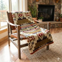 Load image into Gallery viewer, Andean Alpaca Wool Blanket - Sandstone
