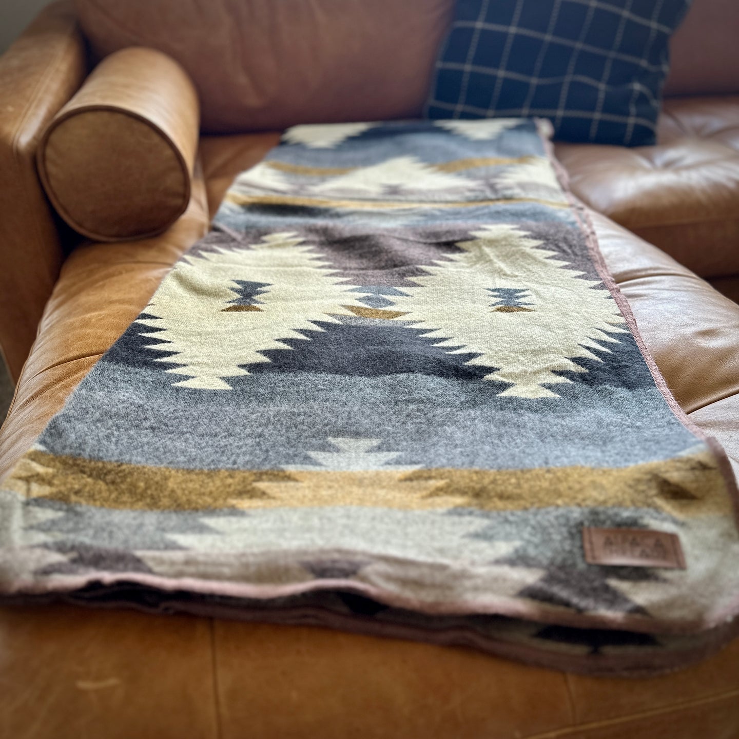 Andean Alpaca Wool Blanket - Rocky