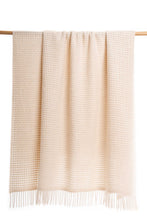 Load image into Gallery viewer, Waffle Weave Alpaca Blanket – Cream
