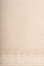 Load image into Gallery viewer, Waffle Weave Alpaca Blanket – Cream
