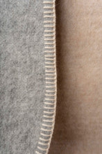 Load image into Gallery viewer, Natural Alpaca Blanket – Reversible Two-Tone Blanket
