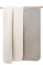 Load image into Gallery viewer, Natural Alpaca Blanket – Reversible Two-Tone Blanket
