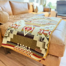 Load image into Gallery viewer, Andean Alpaca Wool Blanket - Sandstone

