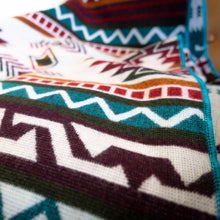 Load image into Gallery viewer, Andean Alpaca Wool Blanket - Turquoise
