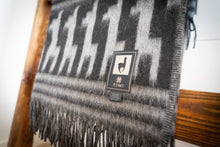 Load image into Gallery viewer, Alpaca Wool Throw Blanket - Alpaca Design (Black)
