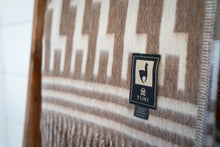 Load image into Gallery viewer, Alpaca Wool Throw Blanket - Alpaca Design (Beige)
