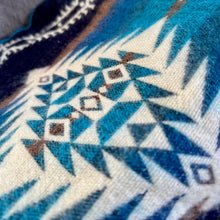 Load image into Gallery viewer, Andean Alpaca Wool Blanket - Cobalt Blue
