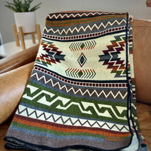Load image into Gallery viewer, Andean Alpaca Wool Blanket - Retro
