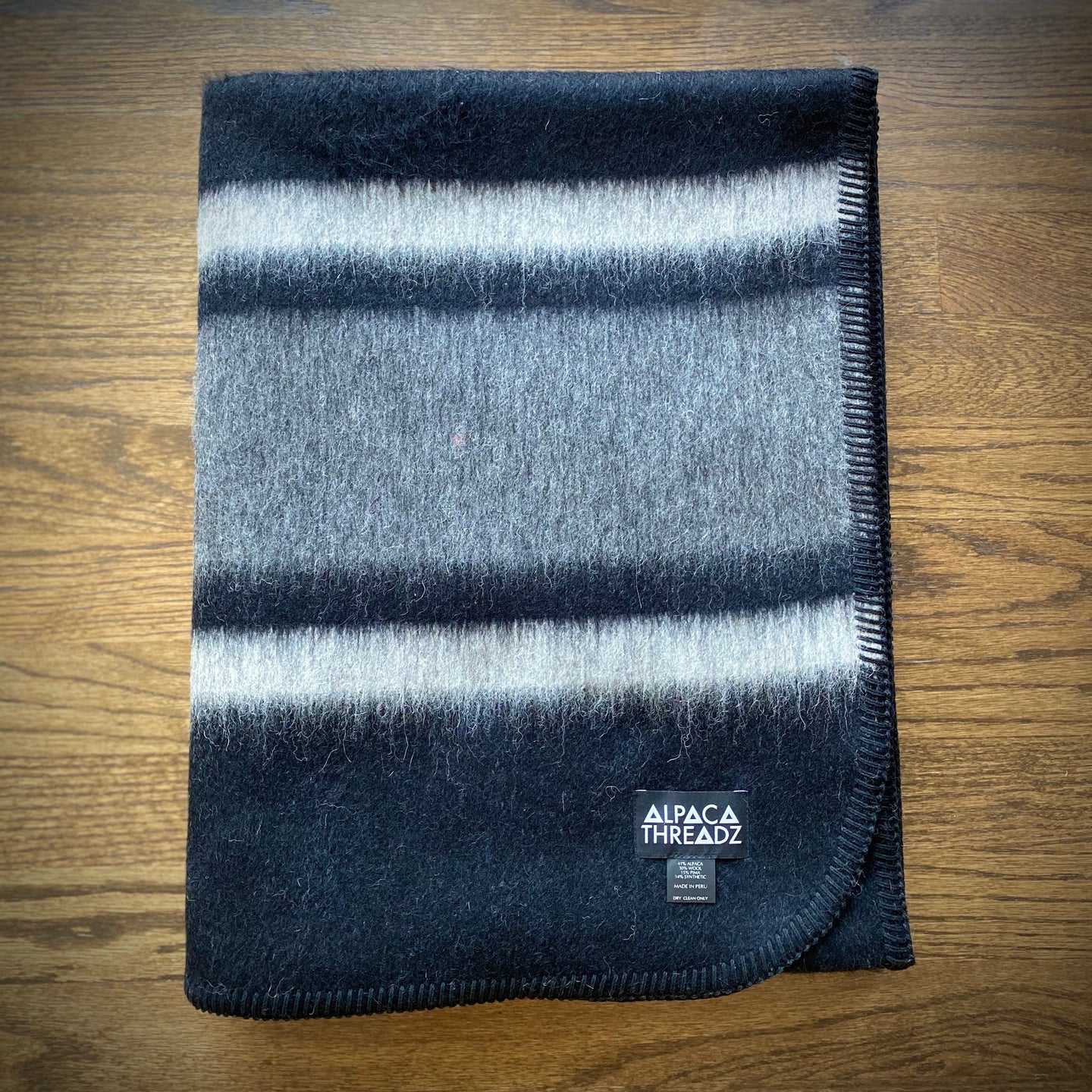 Alpaca Wool Throw Blanket - Alpaca Design (Blue) – Alpaca Threadz
